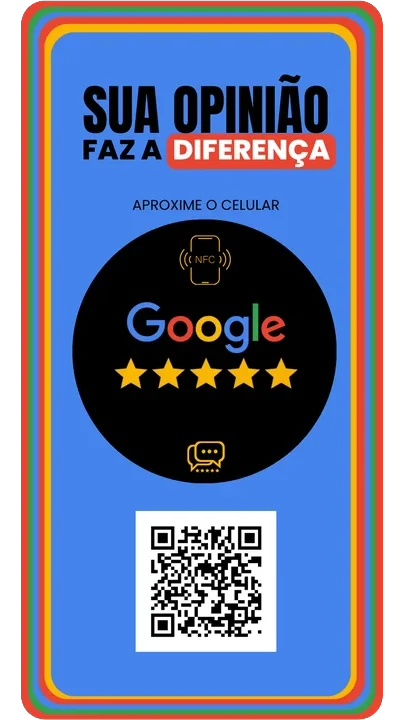 Placa NFC Google Avaliações